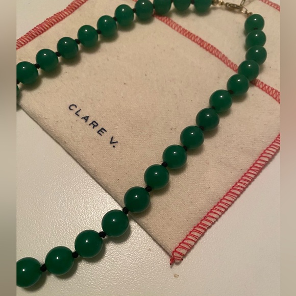 Clare V Green Beaded Necklace - Picture 2 of 3